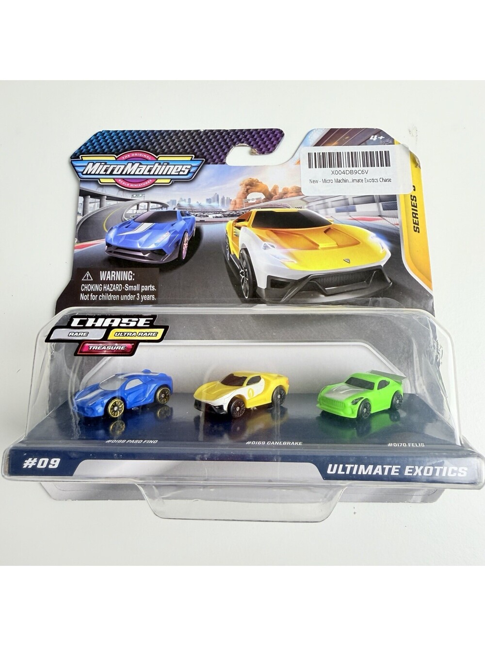 Micro Machines #09 Ultimate Exotics Chase Treasure 3 Car Pack Rare Sealed S3 NEW